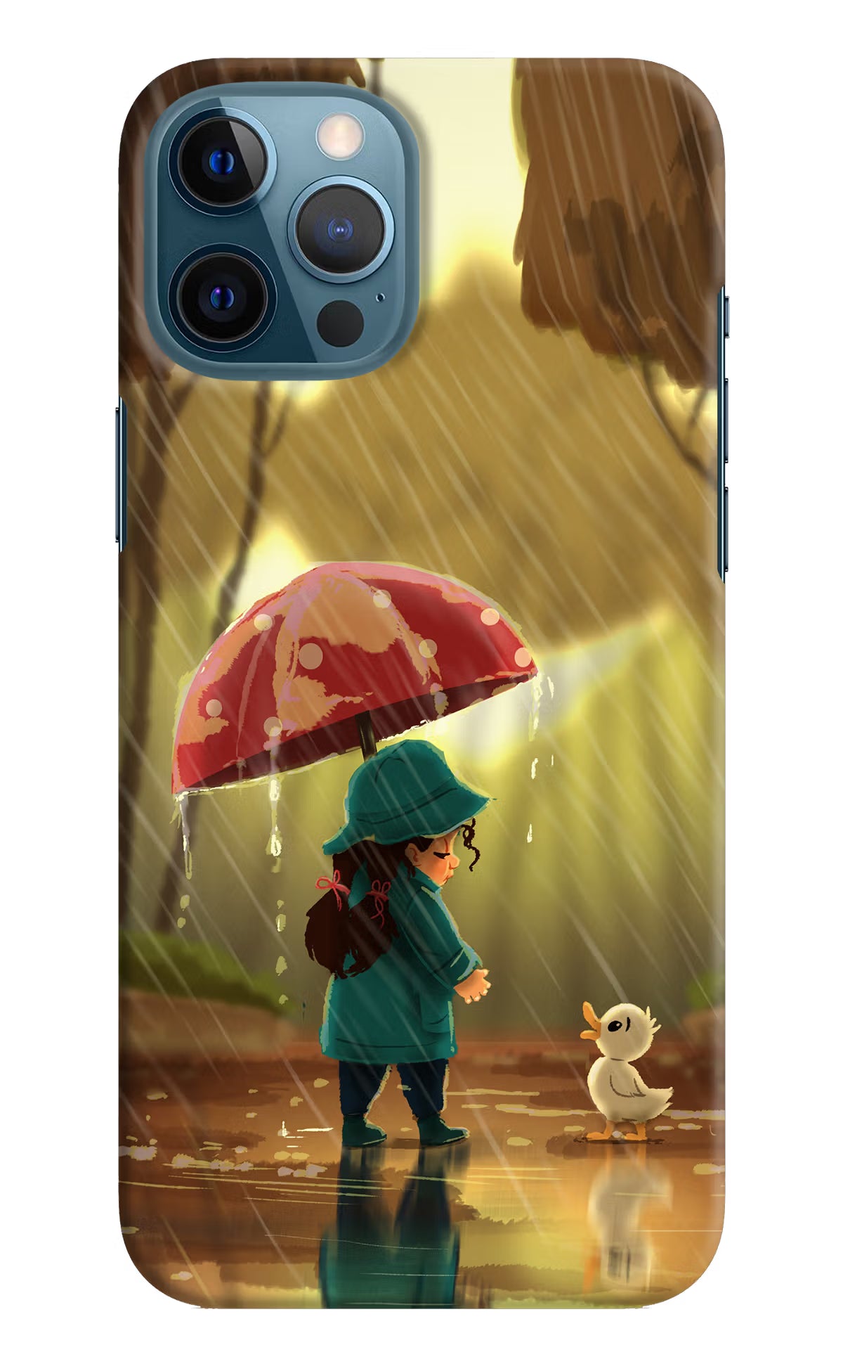 Rainy Day iPhone 12 Pro Max Hard Case Back Cover by Casekaro