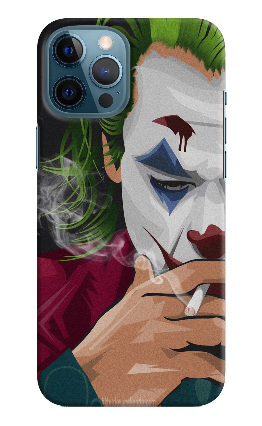 Joker Smoking iPhone 12 Pro Max Back Cover, Hard case