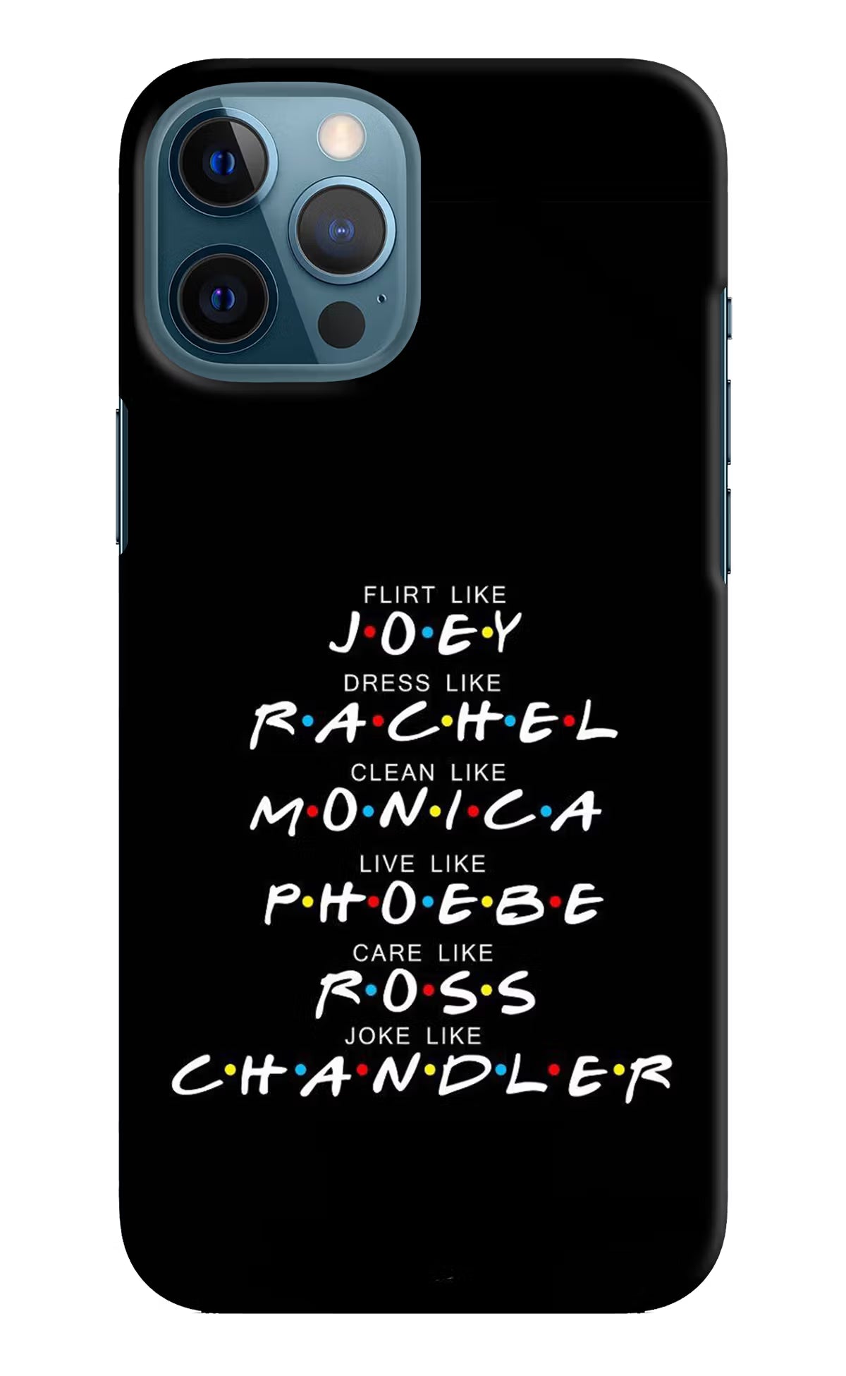 FRIENDS Character iPhone 12 Pro Max Hard Case Back Cover by Casekaro