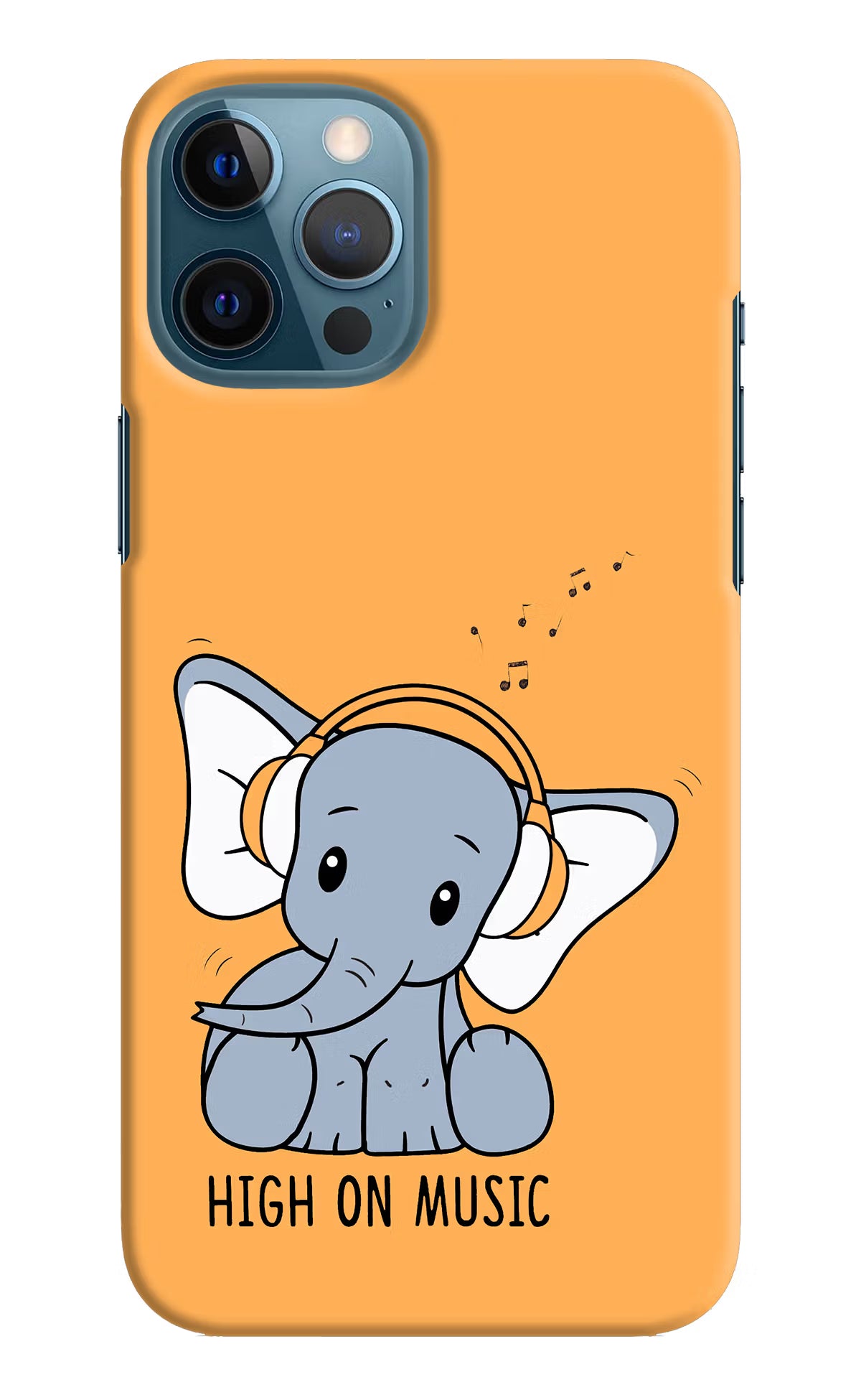 High On Music iPhone 12 Pro Max Hard Case Back Cover by Casekaro