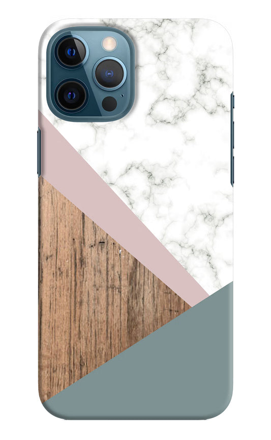 Marble wood Abstract iPhone 12 Pro Max Hard Case Back Cover by Casekaro