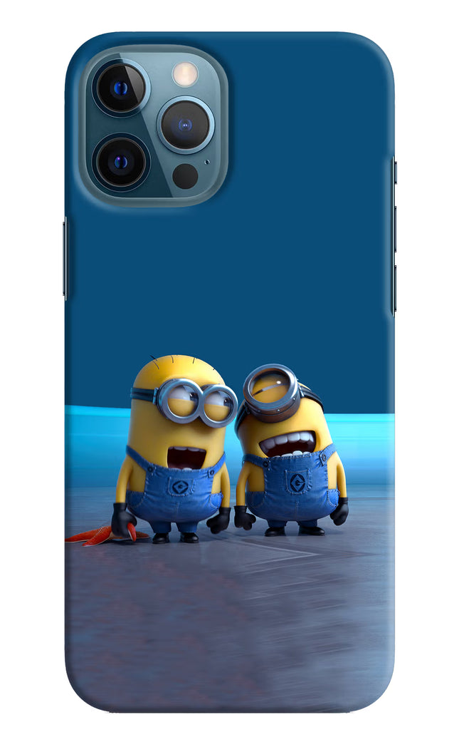 Minion Laughing iPhone 12 Pro Max Hard Case Back Cover by Casekaro