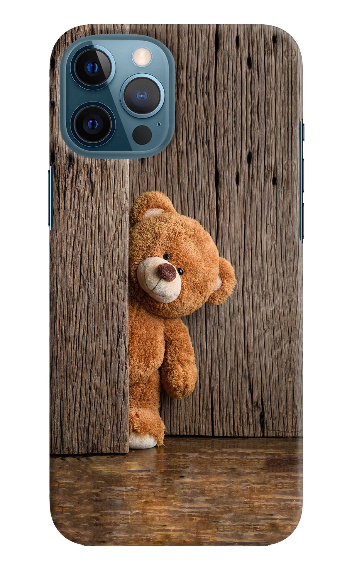 Teddy Wooden iPhone 12 Pro Max Hard Case Back Cover by Casekaro