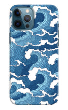 Blue Waves iPhone 12 Pro Max Hard Case Back Cover by Casekaro