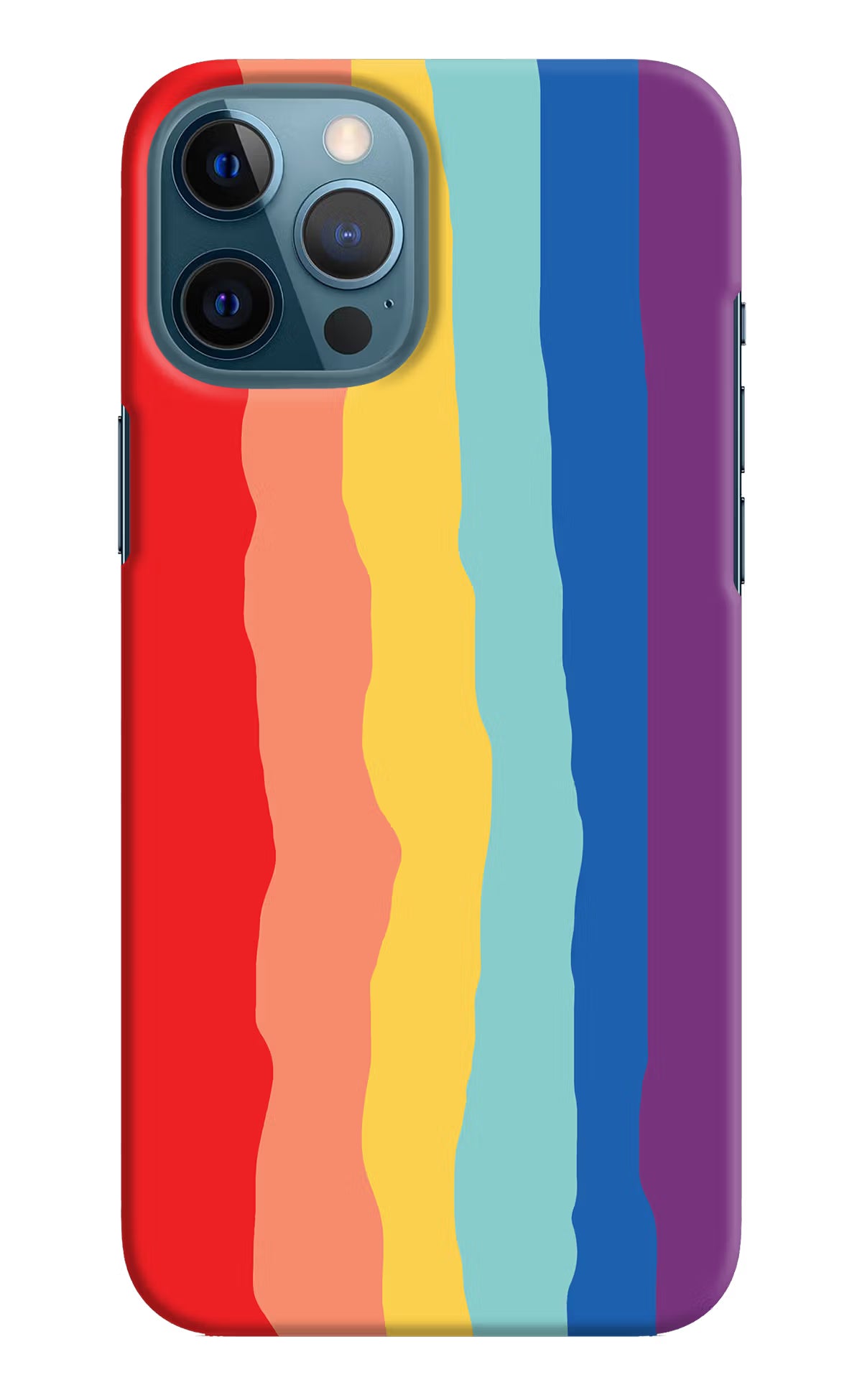 Rainbow iPhone 12 Pro Max Hard Case Back Cover by Casekaro