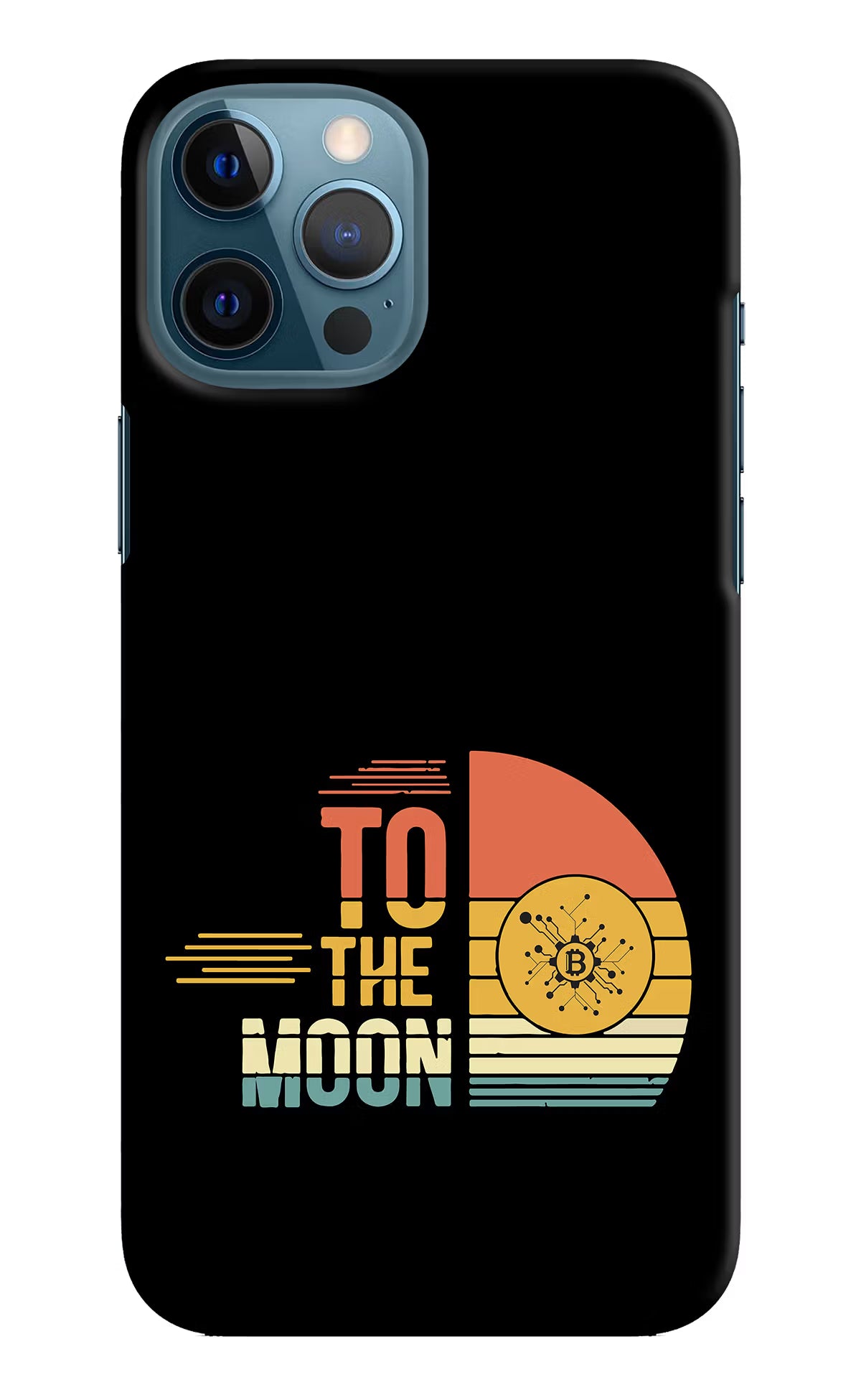 To the Moon iPhone 12 Pro Max Hard Case Back Cover by Casekaro