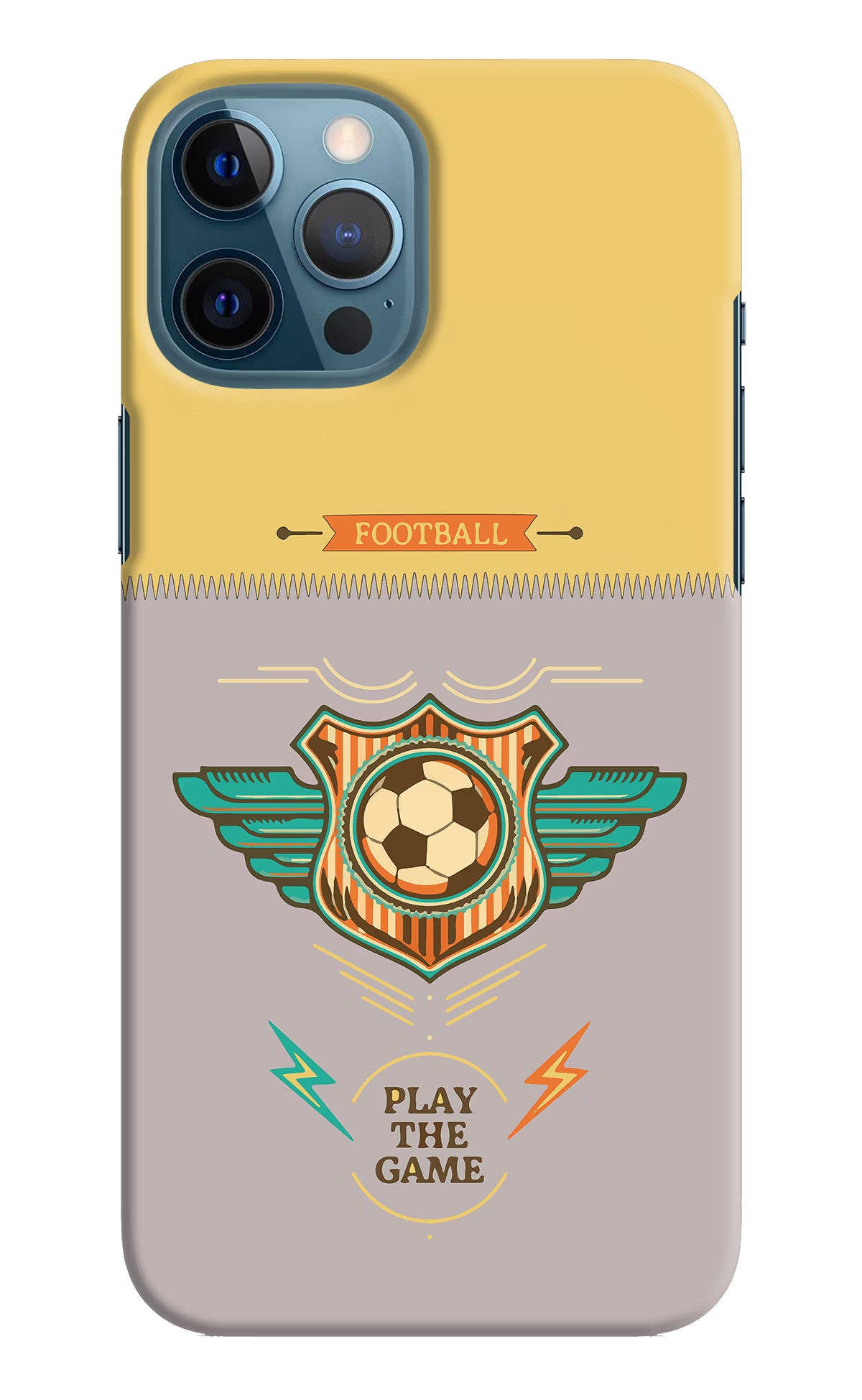 Football iPhone 12 Pro Max Hard Case Back Cover by Casekaro
