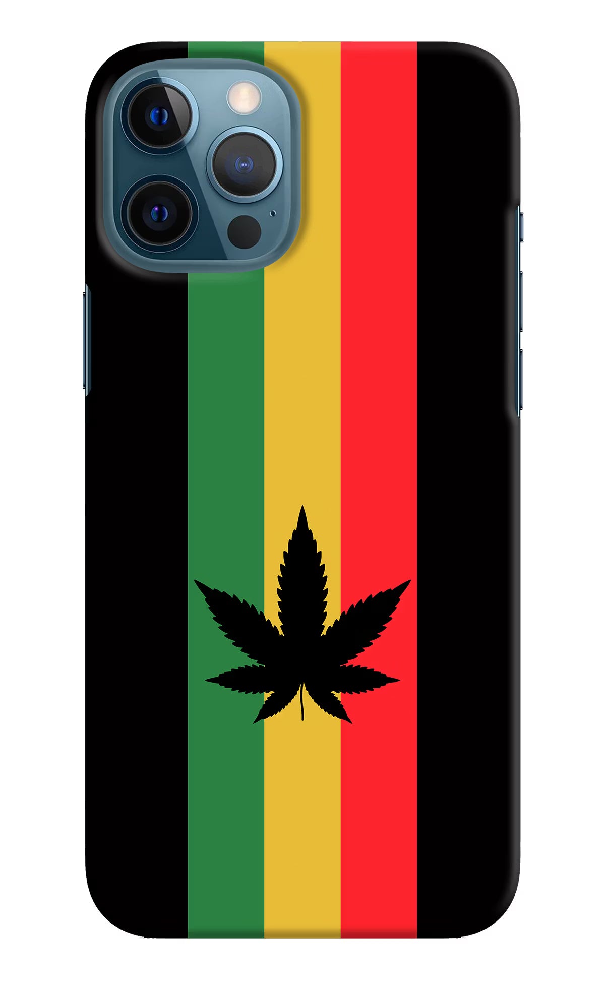 Weed Flag iPhone 12 Pro Max Hard Case Back Cover by Casekaro