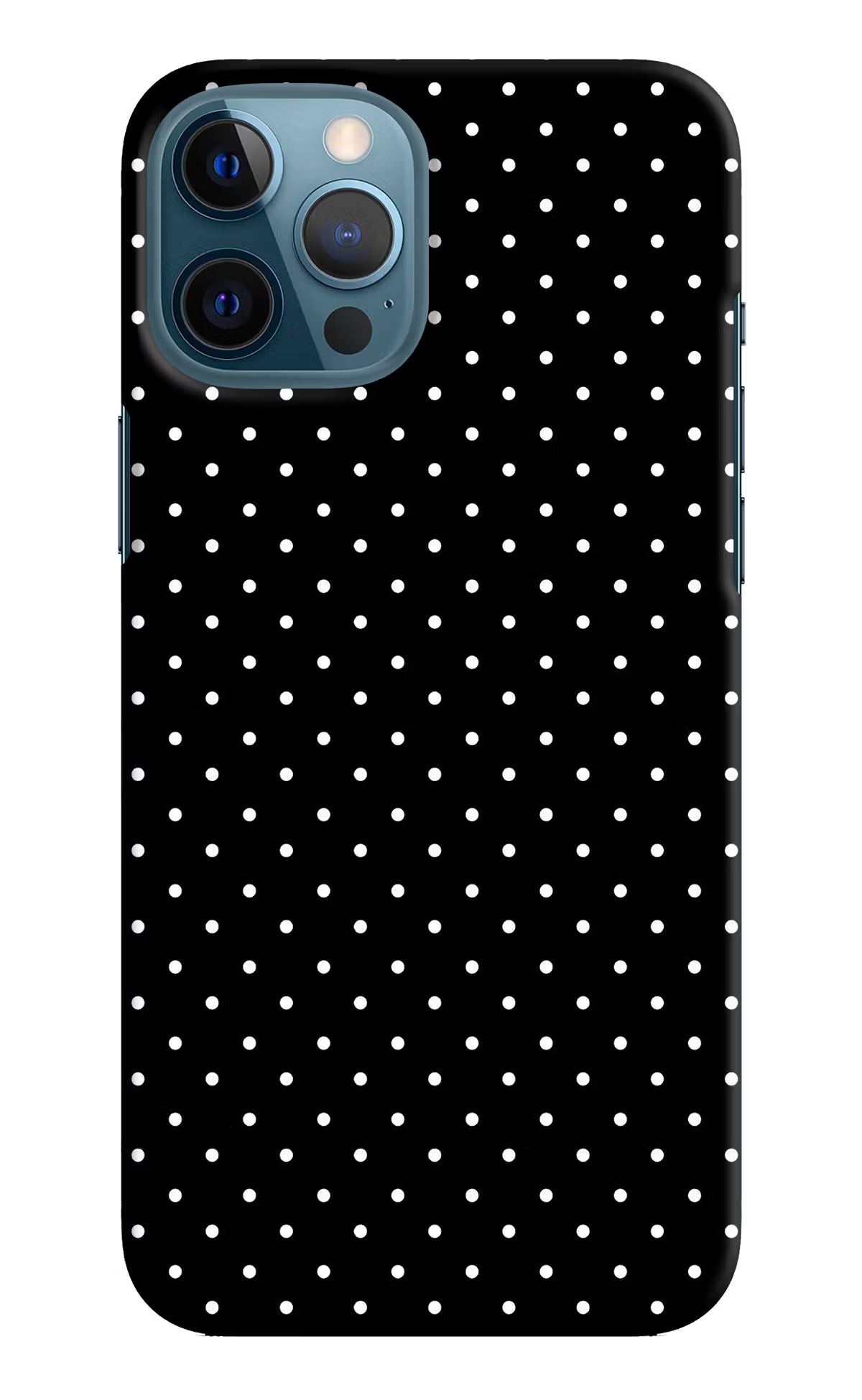 White Dots iPhone 12 Pro Max Hard Case Back Cover by Casekaro