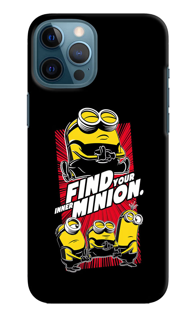 Find your inner Minion iPhone 12 Pro Max Hard Case Back Cover by Casekaro