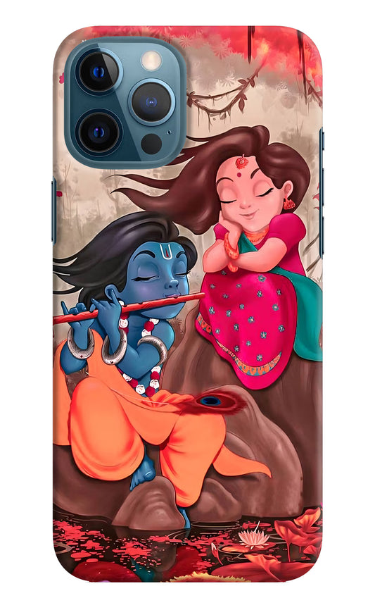 Radhe Krishna iPhone 12 Pro Max Hard Case Back Cover by Casekaro