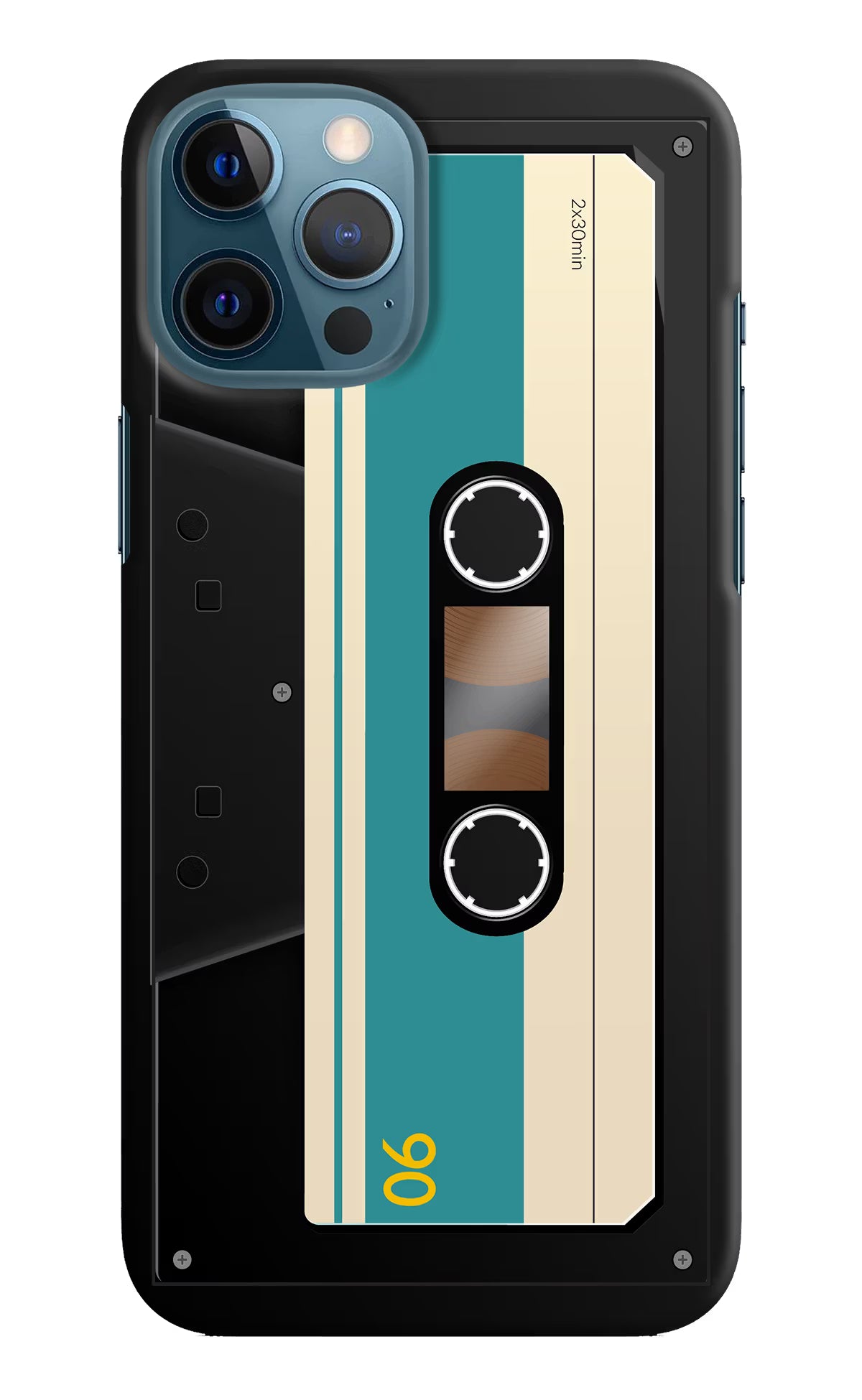 Cassette iPhone 12 Pro Max Hard Case Back Cover by Casekaro