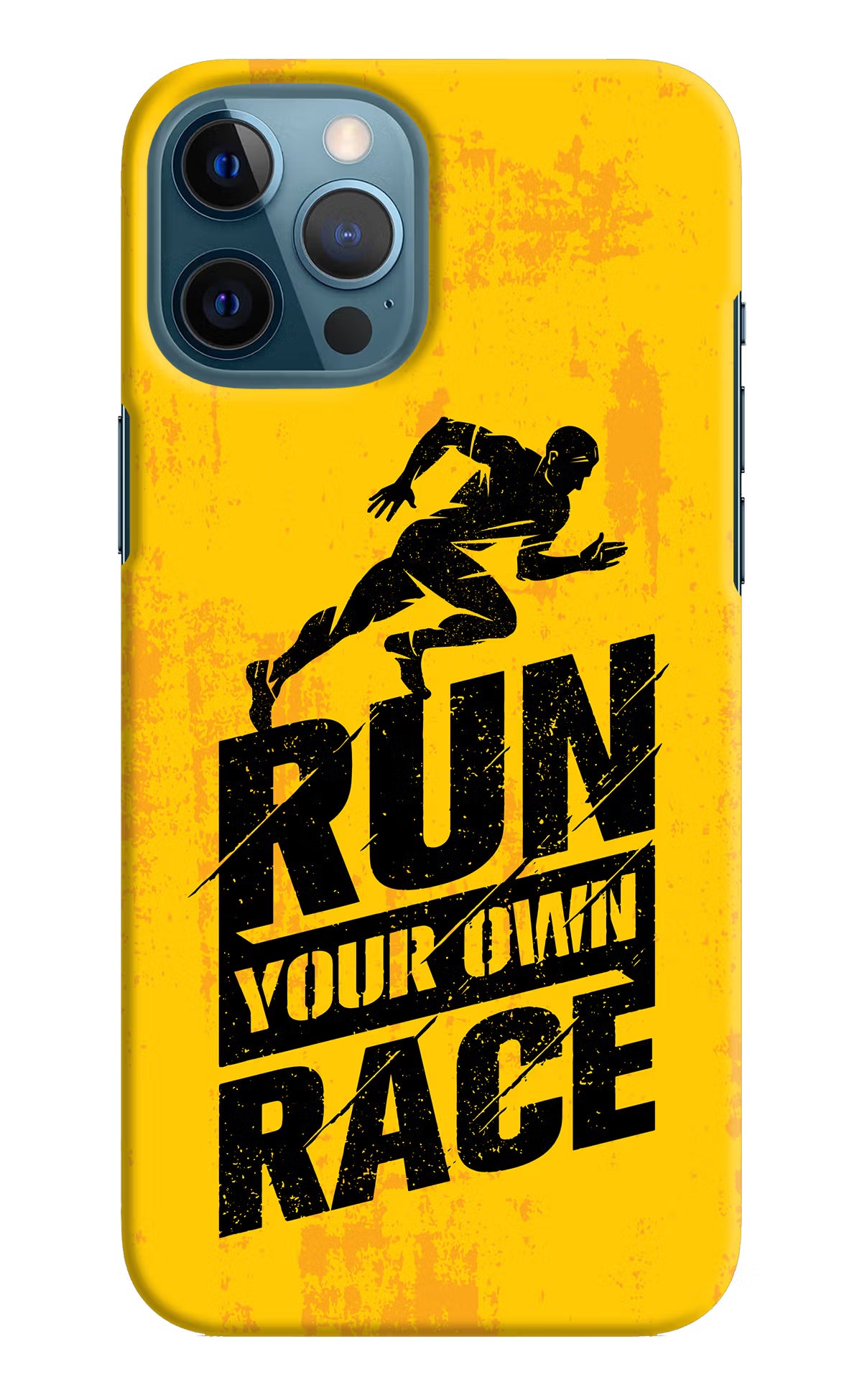 Run Your Own Race iPhone 12 Pro Max Hard Case Back Cover by Casekaro