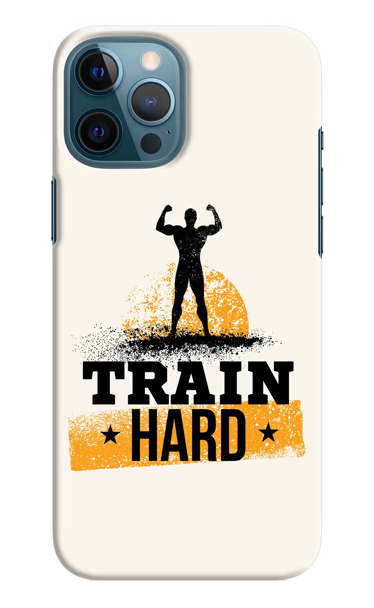 Train Hard iPhone 12 Pro Max Hard Case Back Cover by Casekaro