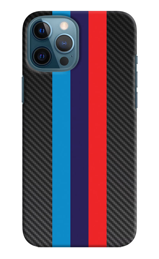 BMW Stripes Pattern iPhone 12 Pro Max Hard Case Back Cover by Casekaro