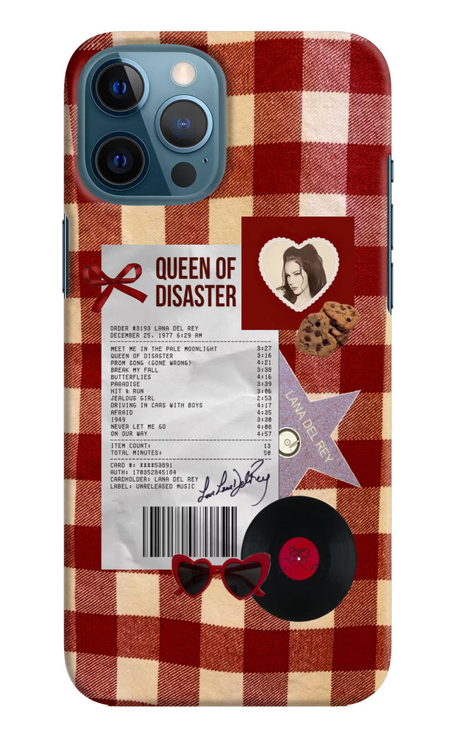 Queen of Disaster iPhone 12 Pro Max Hard Case Back Cover by Casekaro