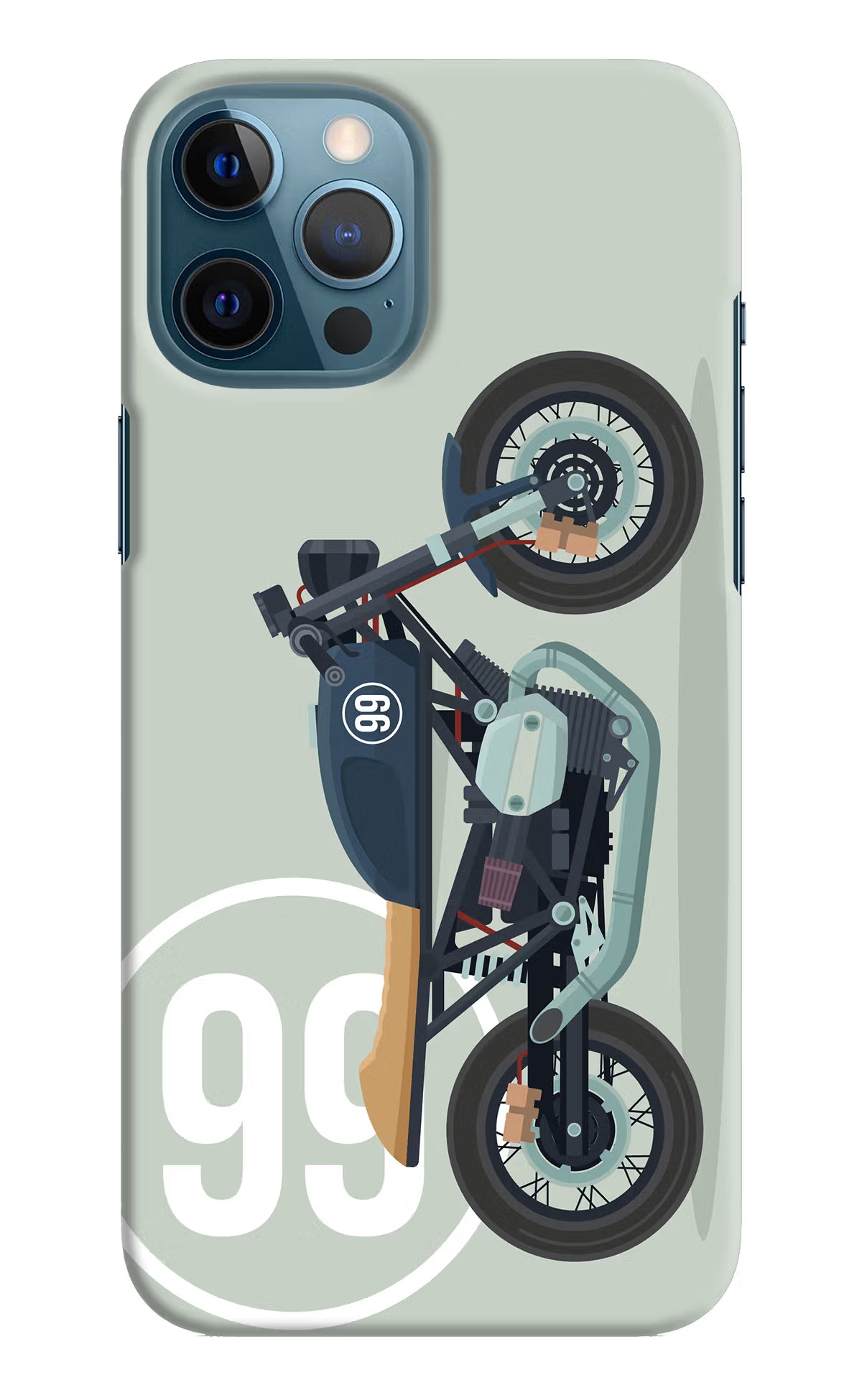 Classic Cafe Racer 99 iPhone 12 Pro Max Hard Case Back Cover by Casekaro