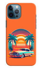 Palm Drive 80s iPhone 12 Pro Max Hard Case Back Cover by Casekaro