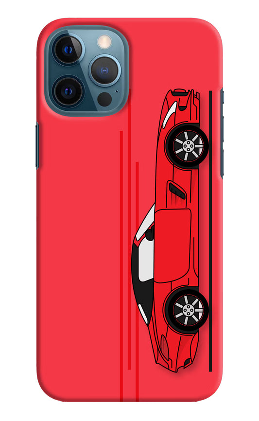 Red Velocity iPhone 12 Pro Max Hard Case Back Cover by Casekaro