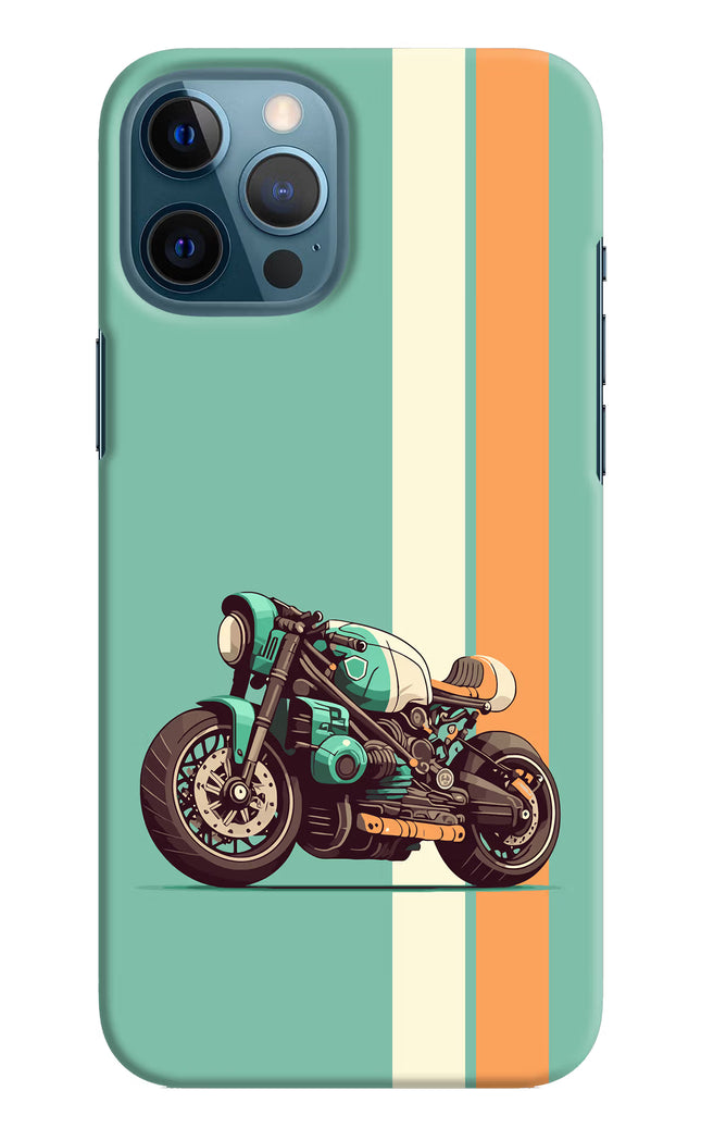 Striped Moto Drift iPhone 12 Pro Max Hard Case Back Cover by Casekaro