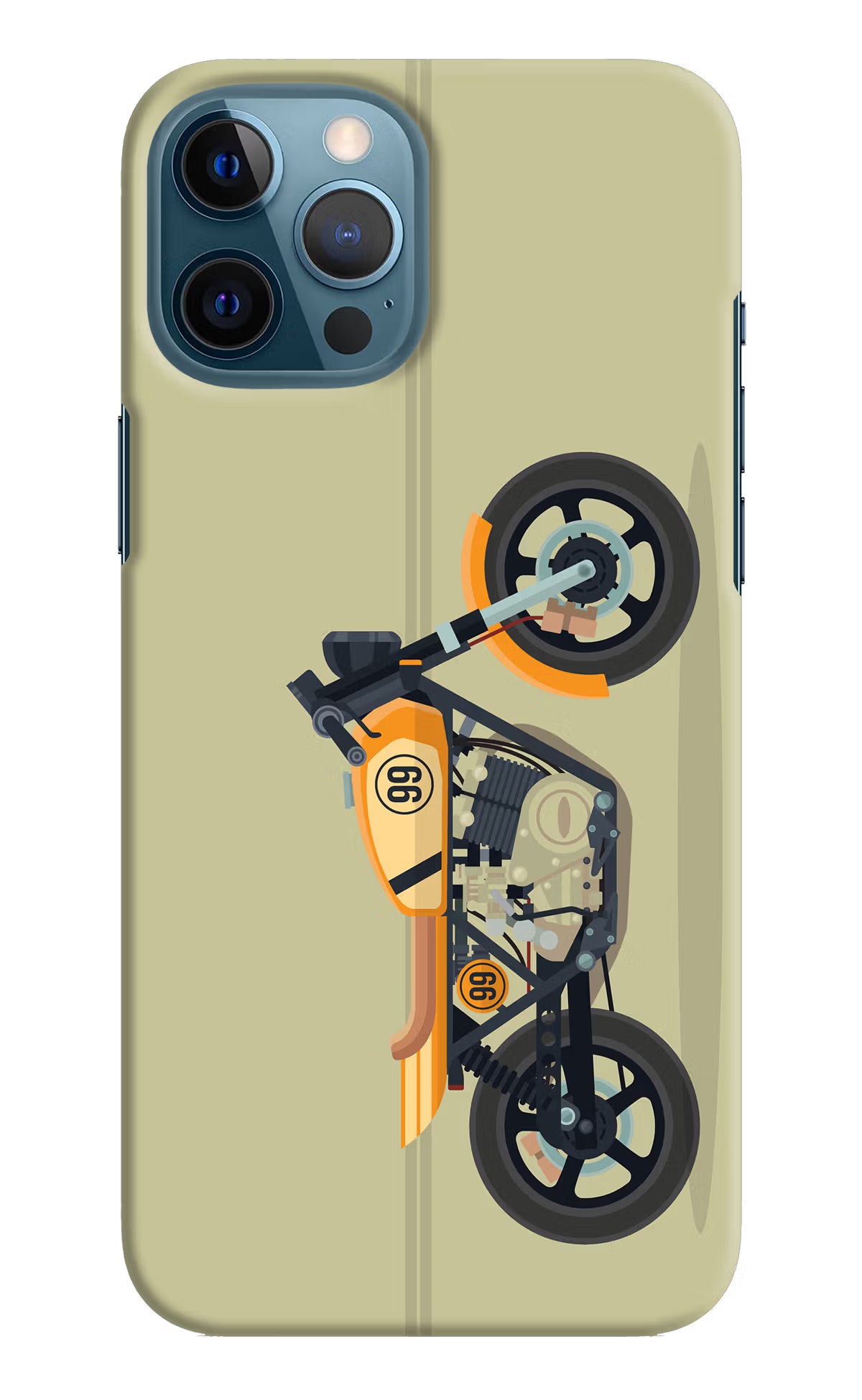 Vertical Speedster iPhone 12 Pro Max Hard Case Back Cover by Casekaro