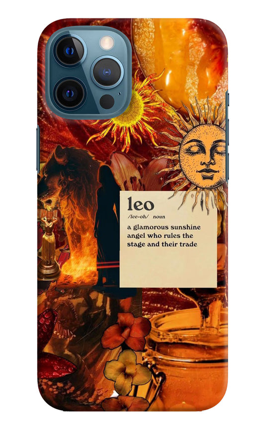 Leo Zodiac iPhone 12 Pro Max Hard Case Back Cover by Casekaro