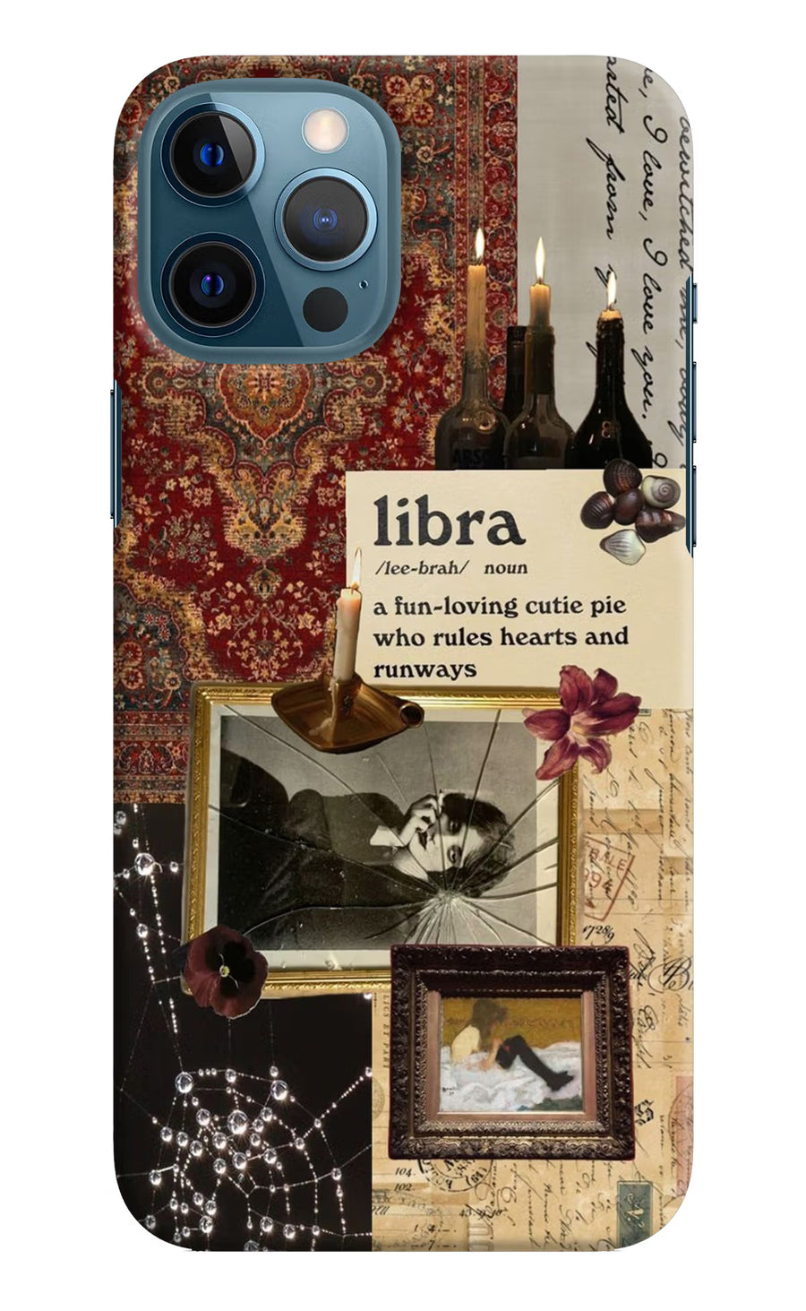 Libra Zodiac iPhone 12 Pro Max Back Cover, Hard case