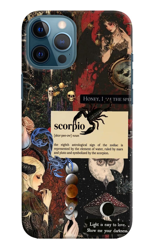 Scorpio Zodiac iPhone 12 Pro Max Hard Case Back Cover by Casekaro