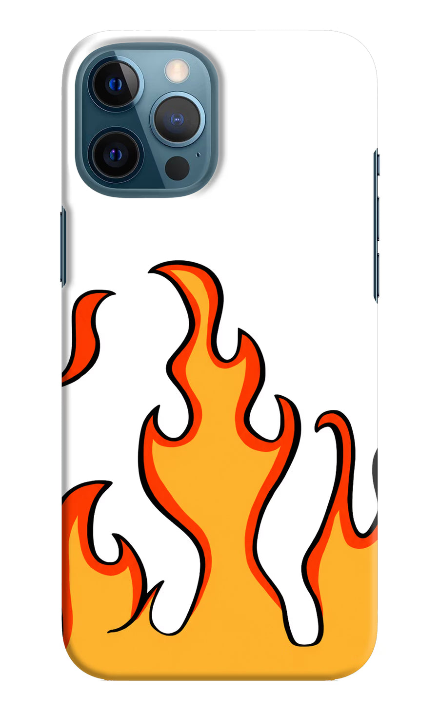 Fired Up – White iPhone 12 Pro Max Back Cover, Hard case