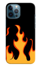 Fired Up – Black iPhone 12 Pro Max Hard Case Back Cover by Casekaro