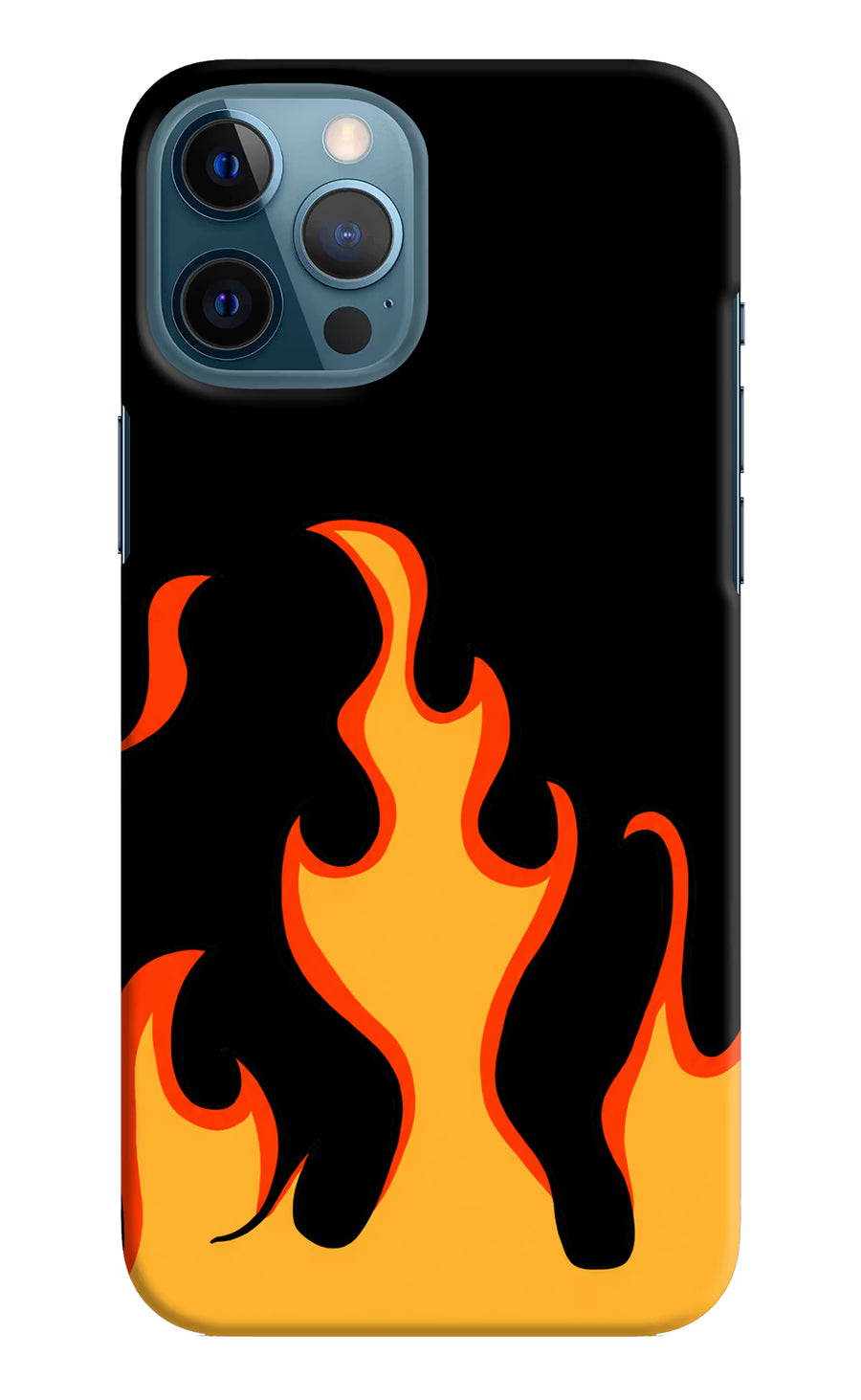 Fired Up – Black iPhone 12 Pro Max Back Cover, Hard case