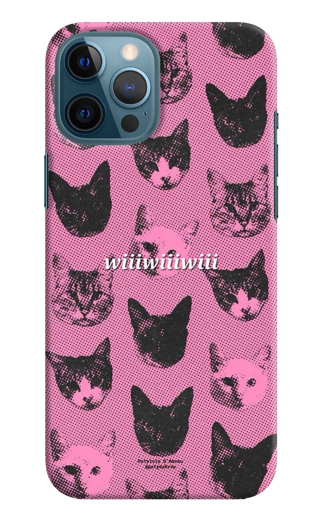 Pink Cats iPhone 12 Pro Max Hard Case Back Cover by Casekaro