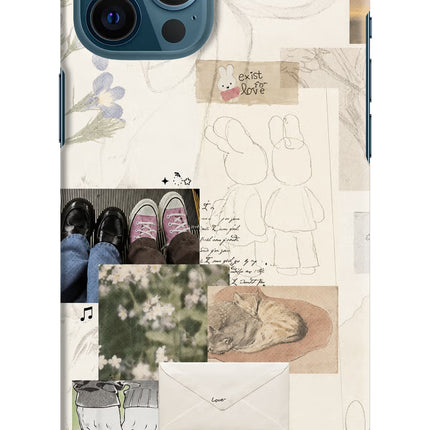 Soft Aesthetic iPhone 12 Pro Max Hard Case Back Cover by Casekaro