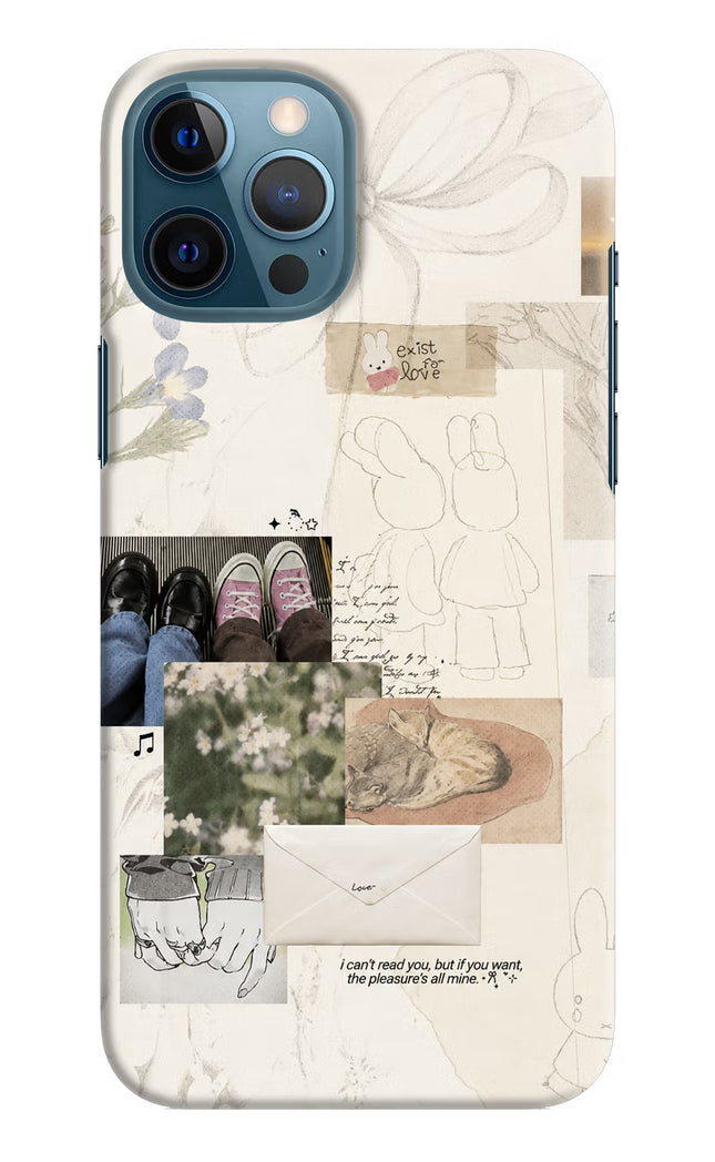 Soft Aesthetic iPhone 12 Pro Max Hard Case Back Cover by Casekaro