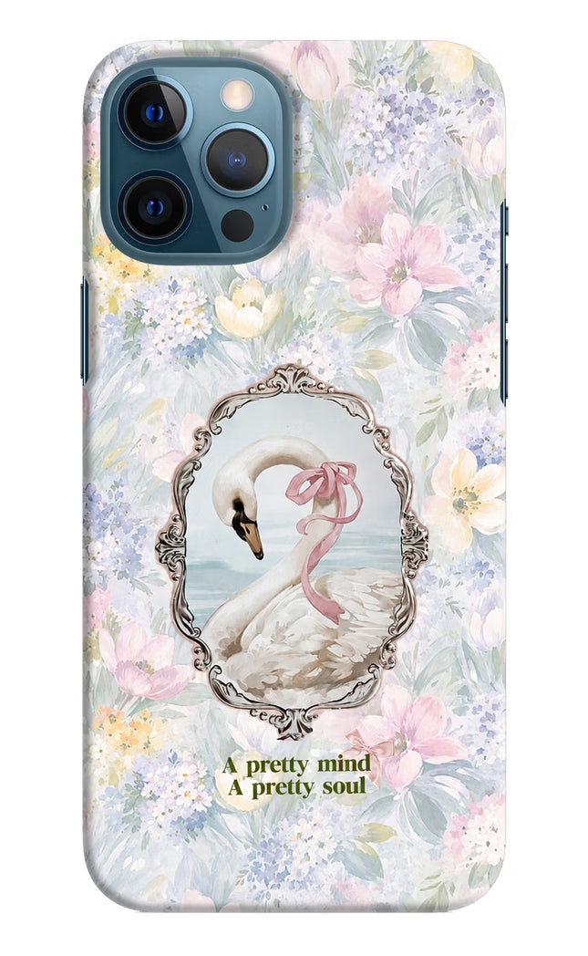 Pretty Mind Pretty Soul iPhone 12 Pro Max Hard Case Back Cover by Casekaro