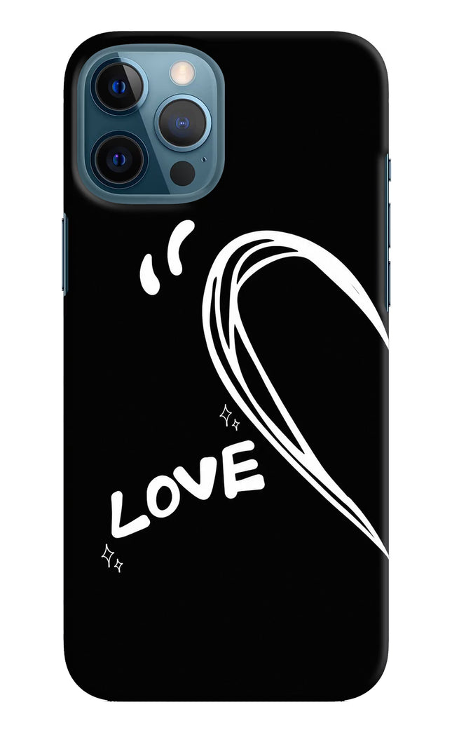 Love Line iPhone 12 Pro Max Hard Case Back Cover by Casekaro