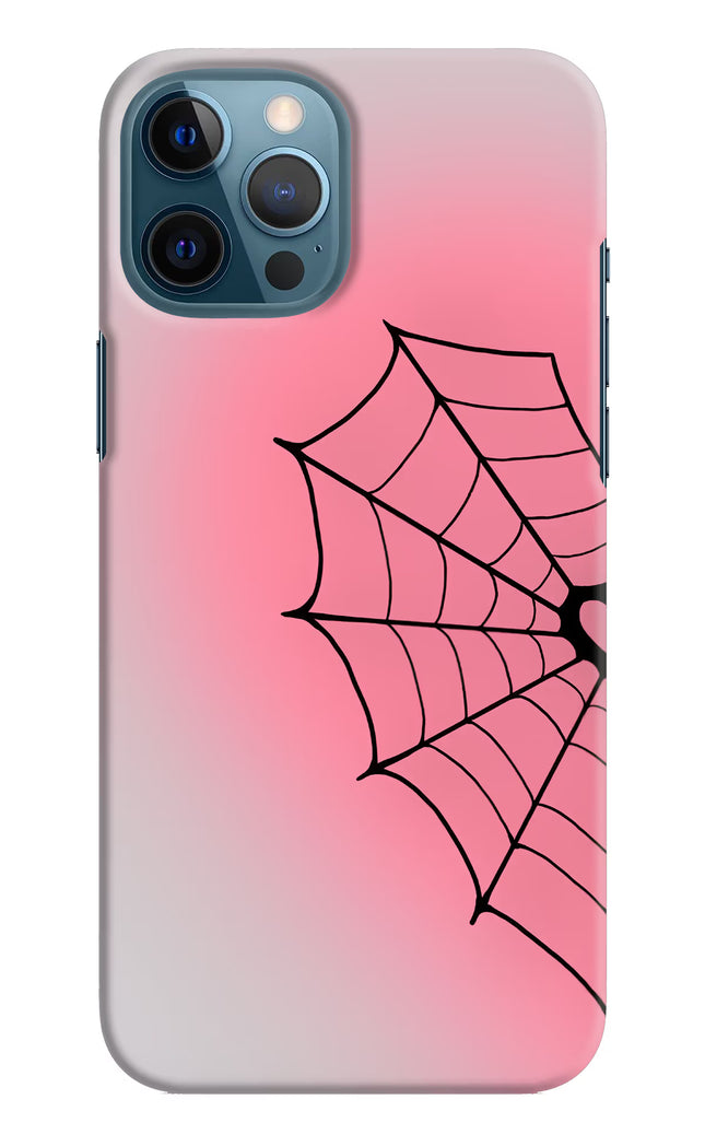 Pink Web iPhone 12 Pro Max Hard Case Back Cover by Casekaro