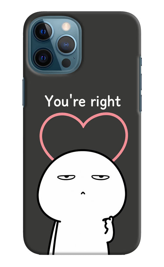 You're Right iPhone 12 Pro Max Hard Case Back Cover by Casekaro
