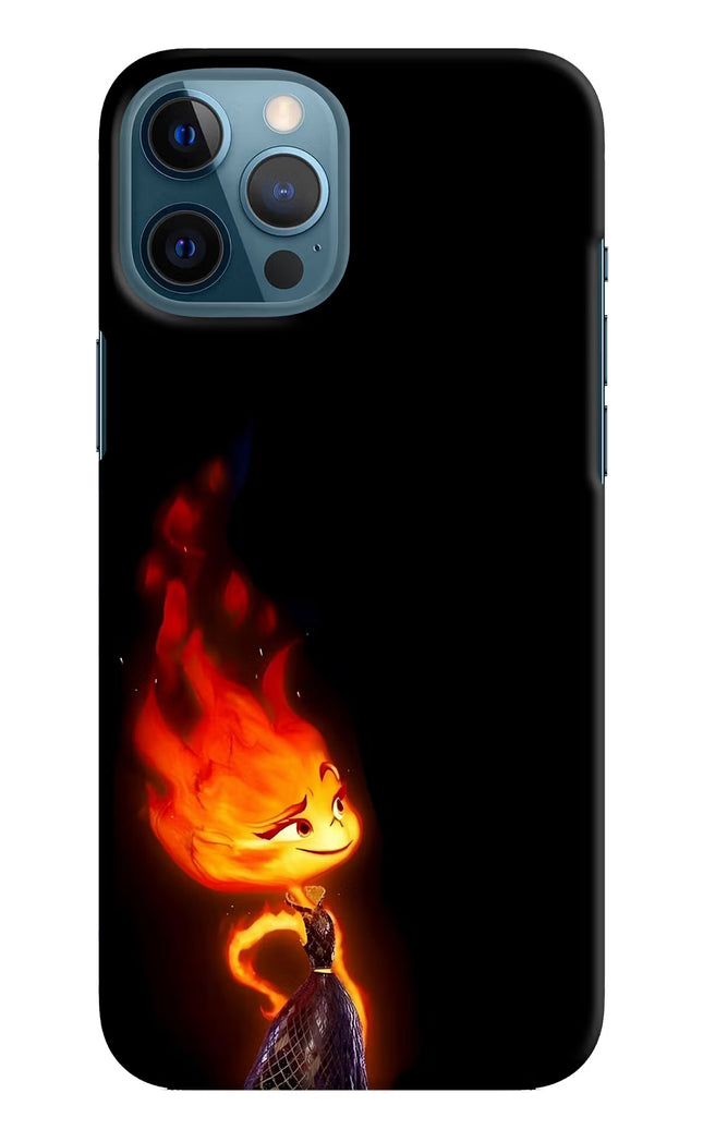Ember Flame iPhone 12 Pro Max Hard Case Back Cover by Casekaro