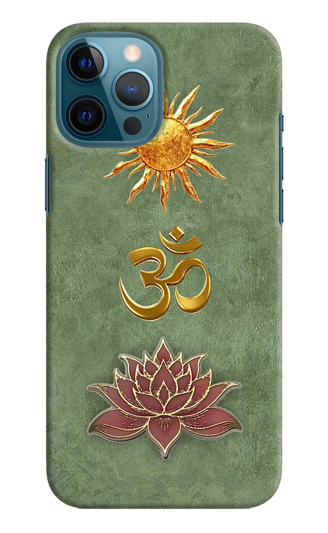 Om & Lotus iPhone 12 Pro Max Back Cover