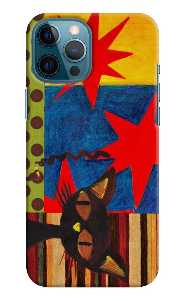 Pop Cat iPhone 12 Pro Max Hard Case Back Cover by Casekaro