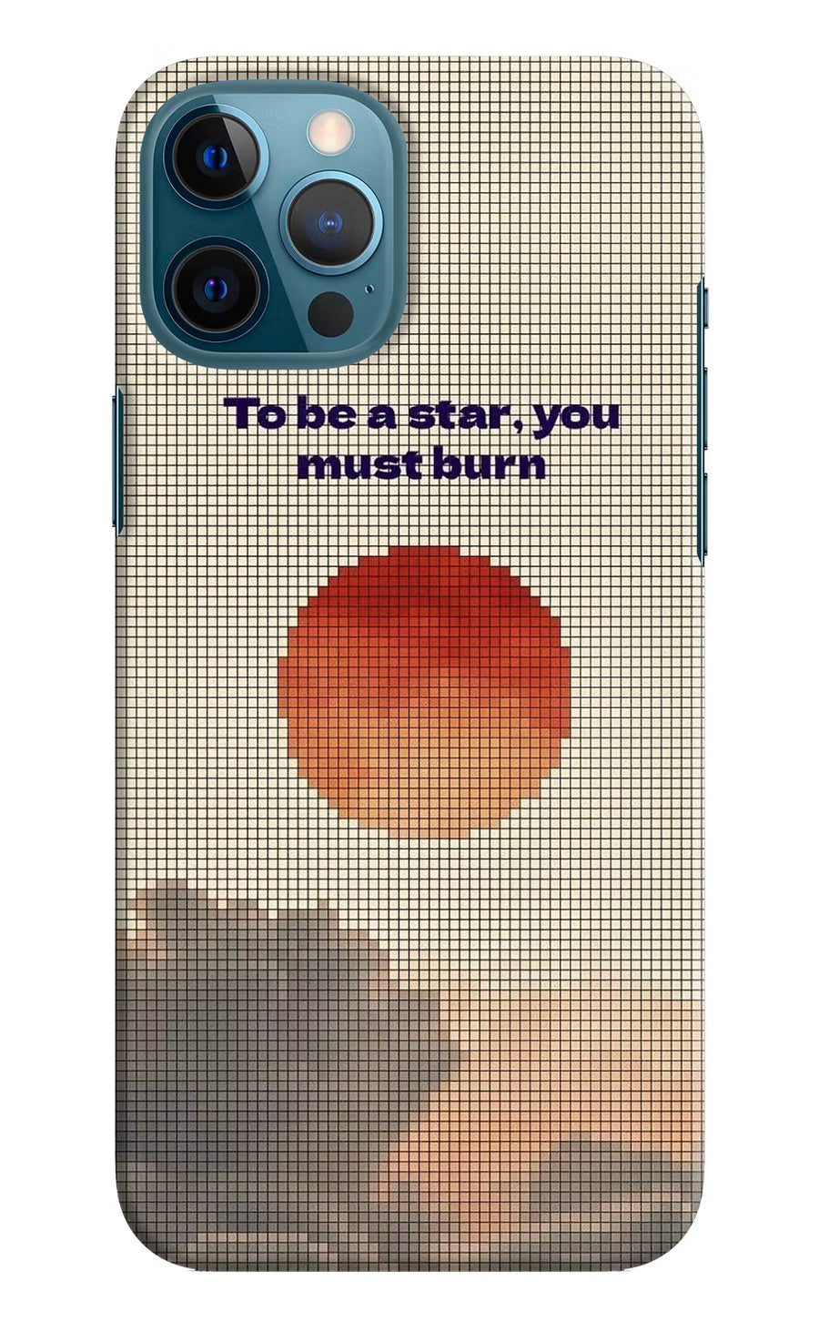 Pixel Sun iPhone 12 Pro Max Back Cover, Hard case