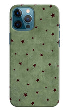 Green Stars iPhone 12 Pro Max Hard Case Back Cover by Casekaro