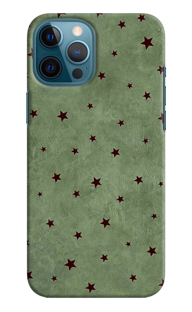 Green Stars iPhone 12 Pro Max Hard Case Back Cover by Casekaro