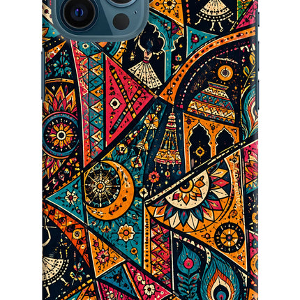 Folk Print iPhone 12 Pro Max Back Cover