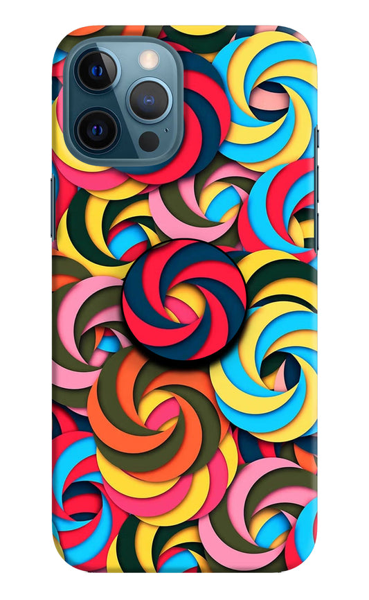 Spiral Pattern iPhone 12 Pro Max Pop Case by Casekaro