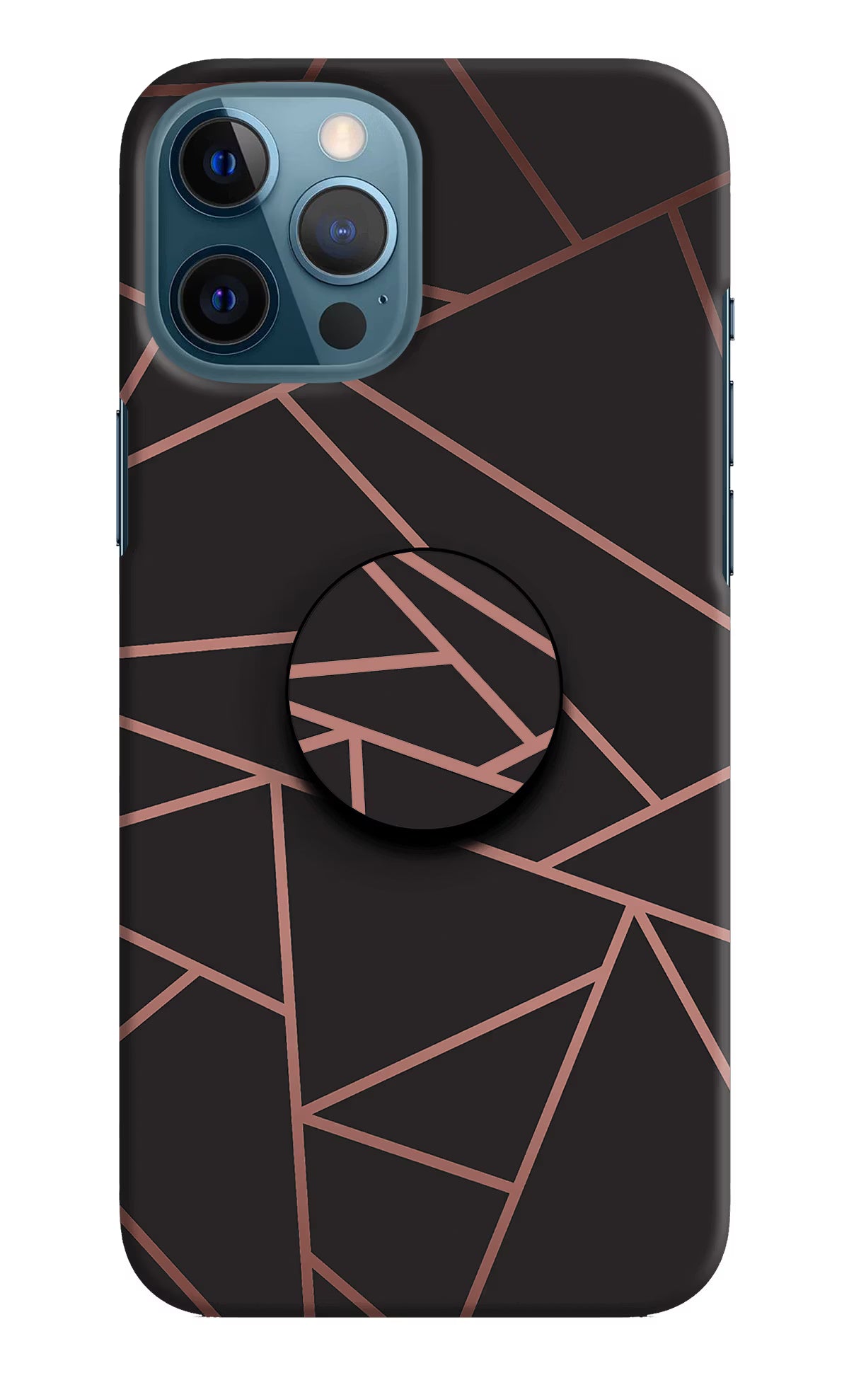Geometric Pattern iPhone 12 Pro Max Pop Case by Casekaro