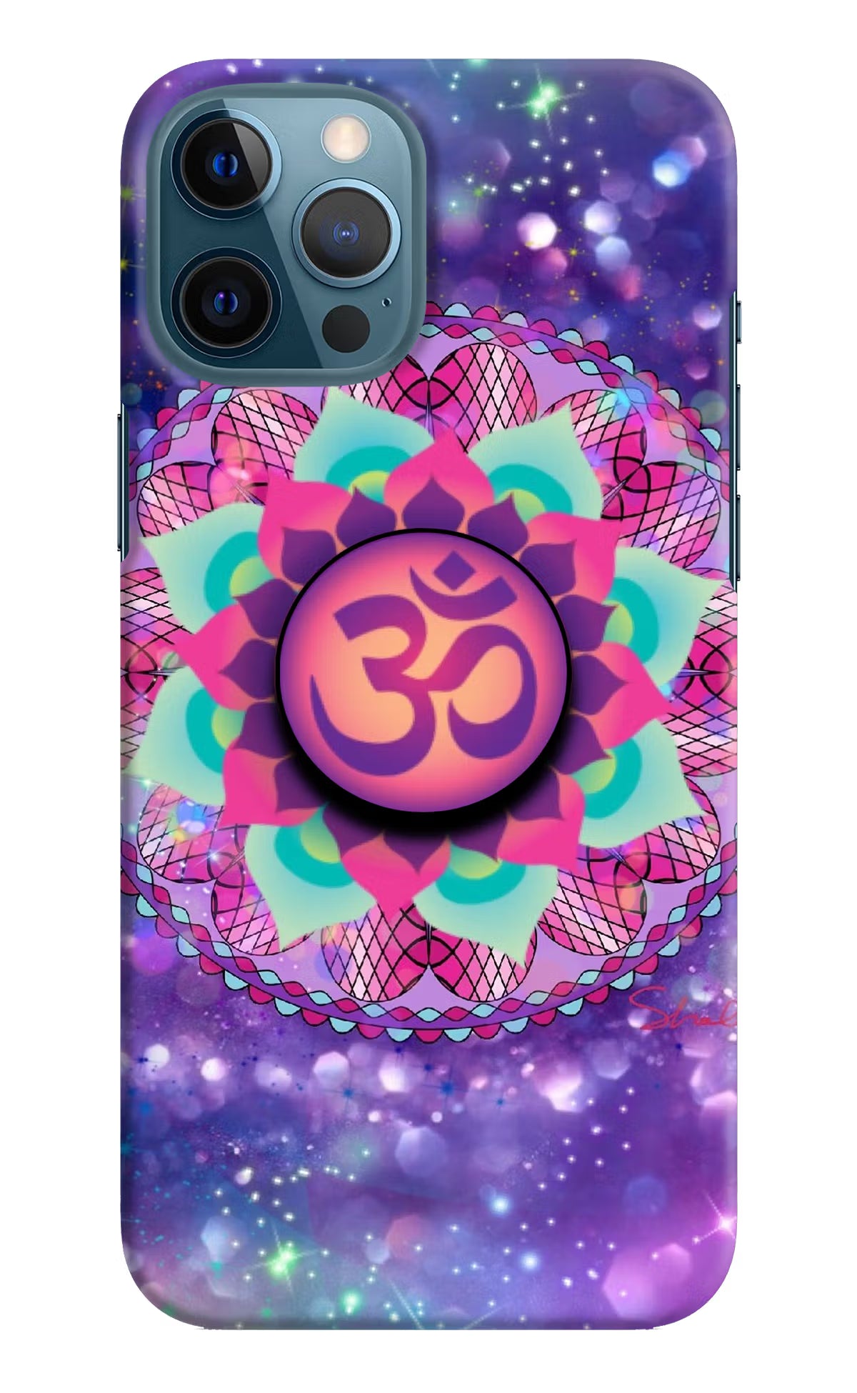 Om Purple iPhone 12 Pro Max Pop Case by Casekaro