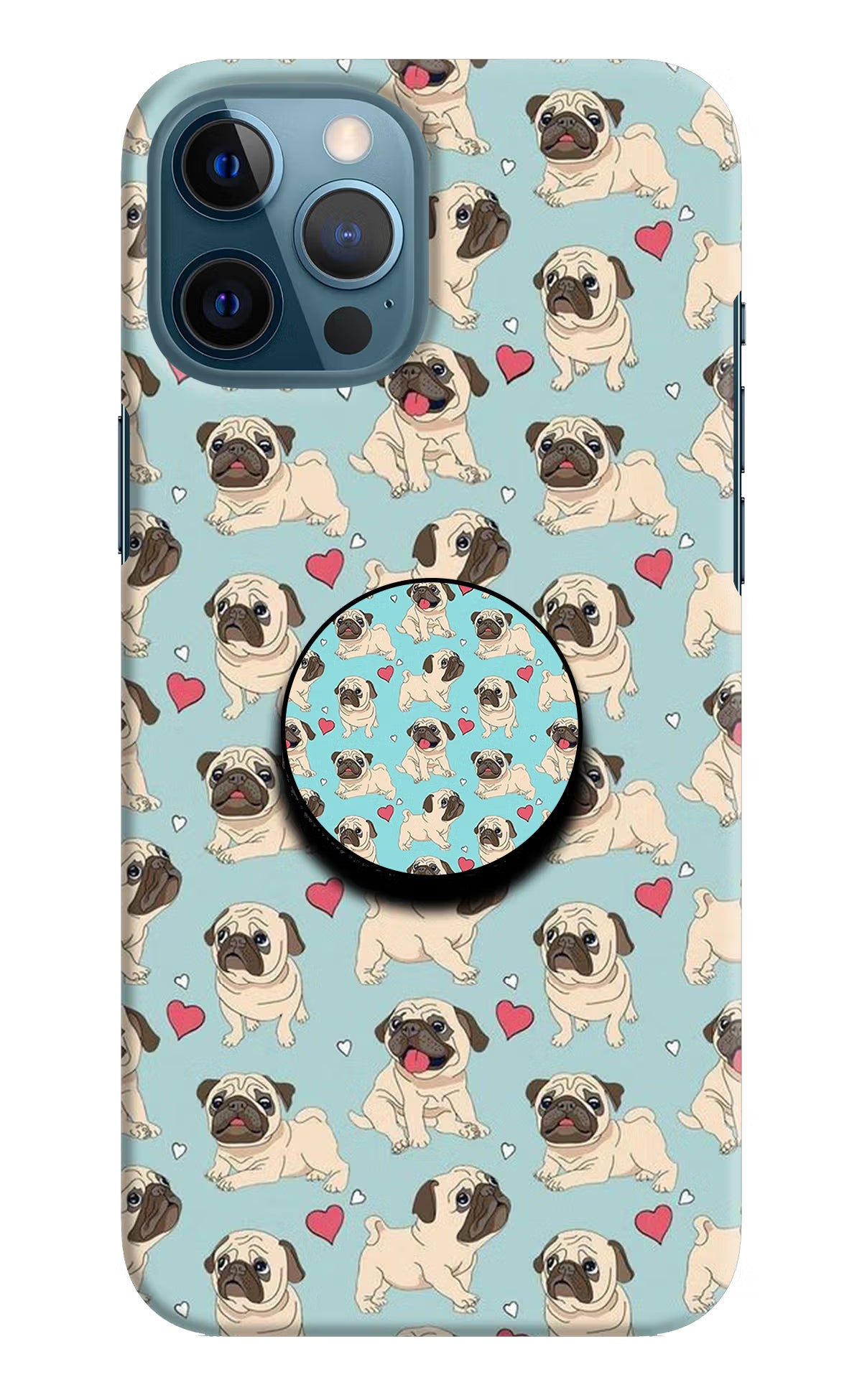 Pug Dog iPhone 12 Pro Max Pop Case by Casekaro