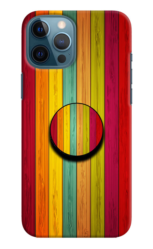 Multicolor Wooden iPhone 12 Pro Max Pop Case by Casekaro